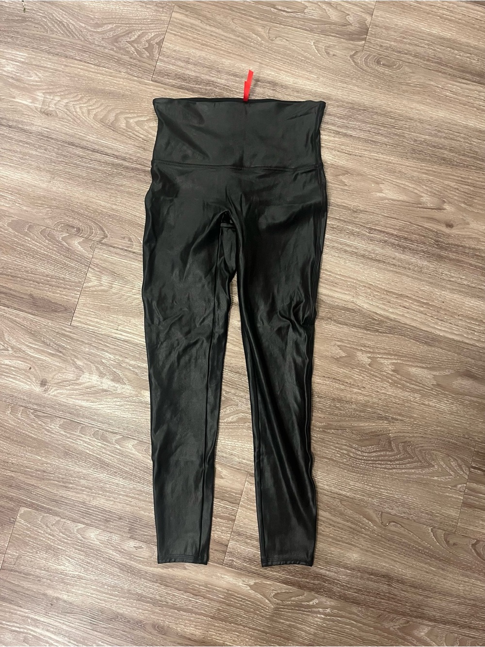 SPANX Faux Leather Black Leggings
